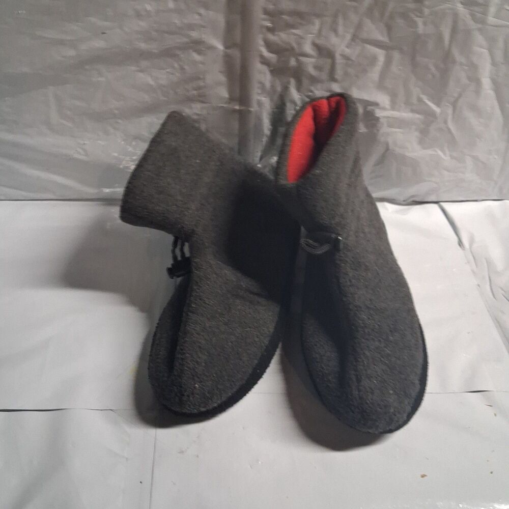 Home Booties Size Large 8-9 Grey
